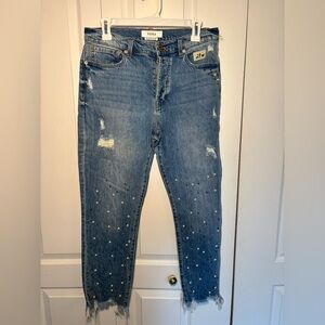 Pistola Blue Distressed Skinny Jeans